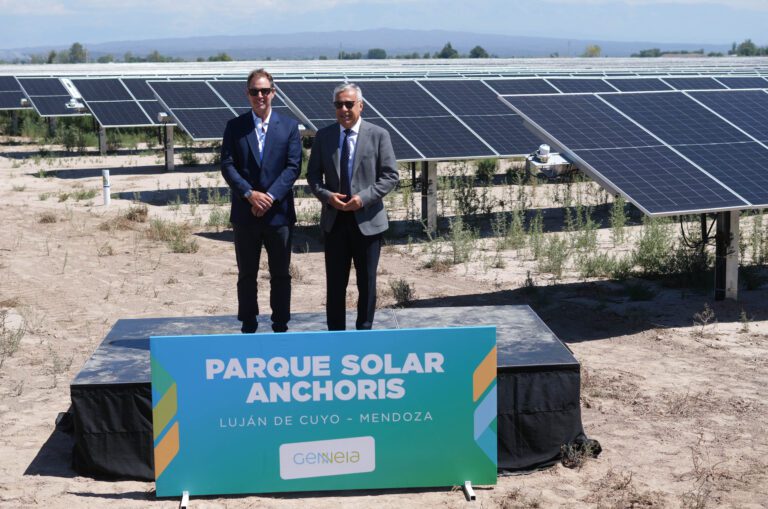 Genneia inaugura el Parque Solar Anchoris en Mendoza y alcanza los 630 MW de capacidad solar en Cuyo