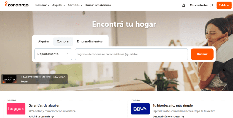 BBVA busca crecer en el segmento de los créditos hipotecarios de la mano de Zonaprop